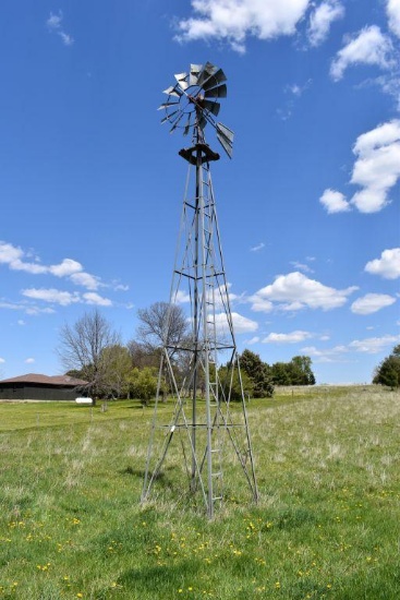 Monitor Baker MFG Co. Windmill Head with 4 Legged Tower