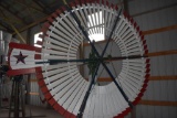Star Original Flint Walling MFG Kendallville IN., Restored Windmill Head, 10' Solid Wheel,