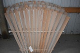 (6) Sections O Remanufactured Wooden Windmill Fins, approx 45