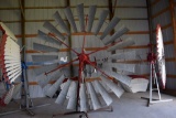 Clemens Dane WI. Galvanized 10' Windmill Head, With Tail