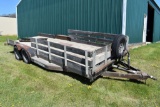2002 Road Warrior 20' Flatbed Trailer, 3500lbs Tandem Axle, Ramps, Spare Tire