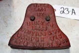 Bell Two Piece Windmill Weight MFG by Breyer Bros Whiting & Co