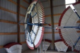 U.S. Wind Engine & Pump Co. Restored Vaneless Windmill Head, Batavia Ill., With Tail Weight,