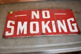 Steel No Smoking Sign w Grommets 20