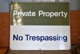 Porcelain Private Property Sign, 30