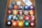 Assorted clay poolballs