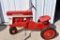 Restored Original Two Hole Farmall 560 Pedal Tractor, Shifter, Metal Steering Wheel & Seat