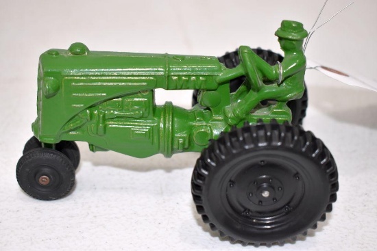Die Cast Tractor with Man, Marked MM