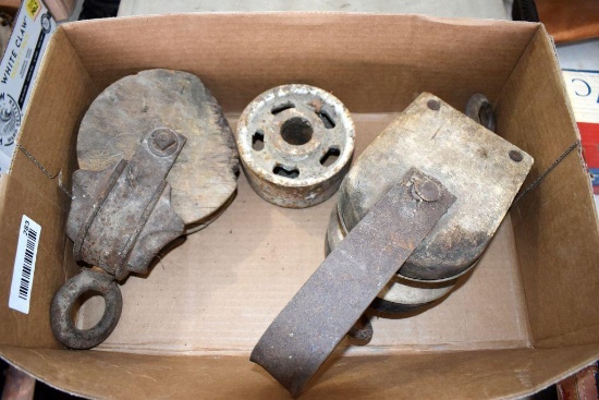 Assortment of Vintage Pullies