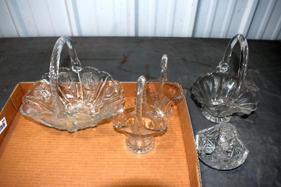 Assortment of Glass Baskets