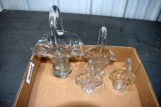 Assortment of Glass Baskets