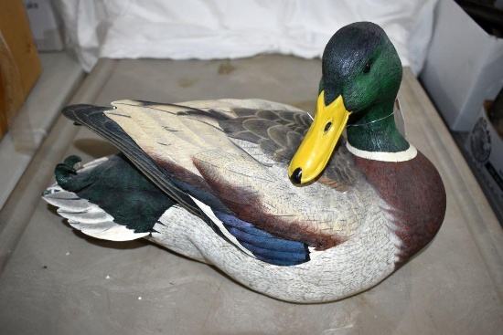 Duck Unlimited Preening Mallard Signed Duck Sculpture 2910 of 4000