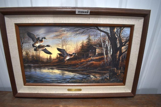 Terry Redlin On Canvas "Federal Cartridge " From 2001, 31" x 21"