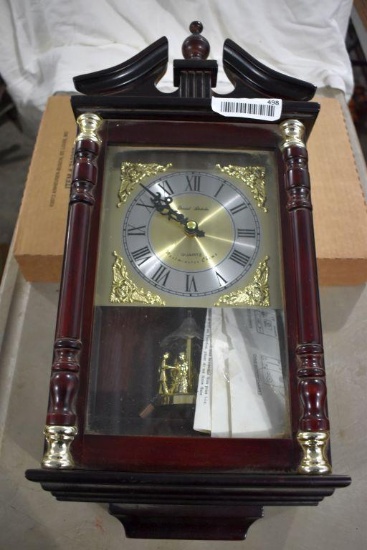 Danial Dakota Hanging Wall Clock Battery Operated, 20" x 10"