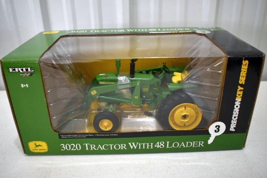 Precision Key Series 3 John Deere 3020 Tractor with 48 loader and box