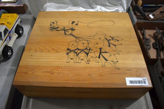 Wooden Box signed by B. R. Gillman