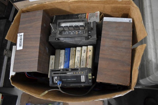 Assortment of 8 Track Tapes and Radios