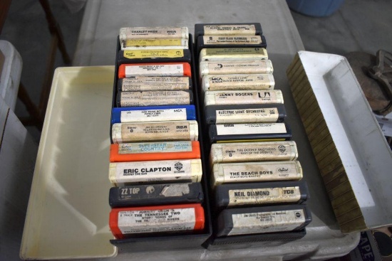 Assortment of 8 Track Tapes