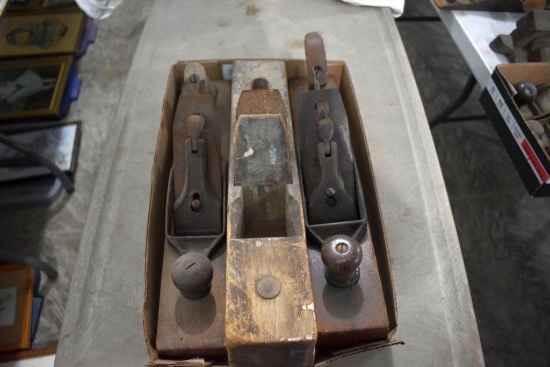 (3) Vintage Wooden Block Planes