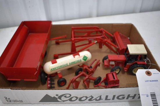 IH Tractor, McCormick Loader, Wagon, Anhydrous Tank