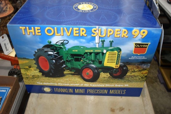 Franklin Mint Oliver Super 99 Diesel Tractor, with box, 1/12th scale