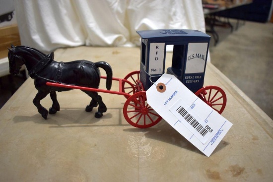 "People With A Mission" Horse And Buggy US Mail Rural Free Delivery, no box