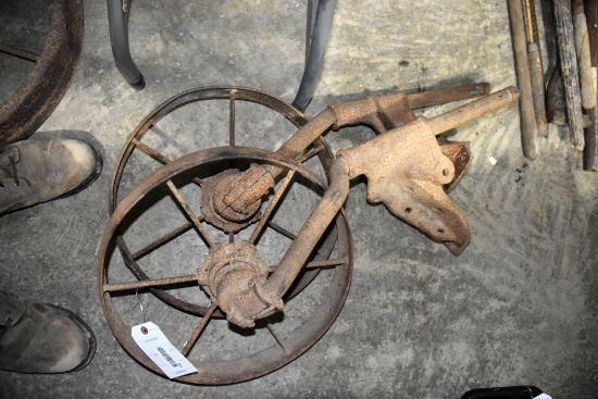 Two Steel Wheels with Hardware