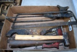 Assortment of Saws and Hammers