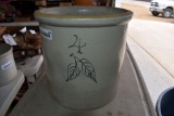 4 Red Wing Gallon Birch Leaf Crock with crack