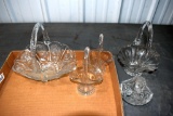 Assortment of Glass Baskets