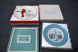 3 Avon Christmas Plates