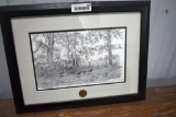 NWTF Framed and Matted 2003 Pencil Sketch by Dave Branhouse
