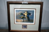 1995 Federal Duck Stamp Print Framed and Matted