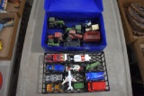 Hot Wheels Case with Cars and Tractors