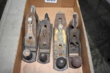 (4) Assorted Planes Smooth Bottom, 1 Marked Companion