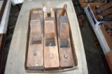 (3) Wood Block Wood Planes