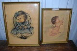 2 Framed Baby Prints