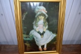 Framed Victorian Girl Print