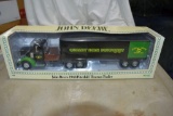 Ertl John Deere 1948 Peterbilt Tractor Trailer 1/34 scale with box