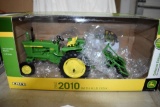 Ertl John Deere 2010 Tractor with KLB Disk, 1/16th with box, collectors edition