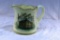 Custard glass pitcher from Public School Building Lake Preston SD