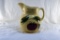 Watt Ware Pottery Pitcher from Claremont Creamery has chips and cracks