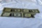 3 1935 One dollar silver certificates, one damaged silver certificate