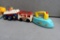 1960's Fisher Price toys iron, phone, bouncing buggy, bus