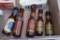 Beer bottle salt and peppers, Seagram's 7 display, Grain Belt mini beer case