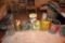 Assorted advertising tins