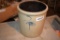 Red Wing salt glazed 2 gallon target crock with hairline