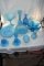 Assortment of Fenton, and other blue glass