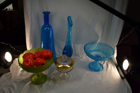 Assortment of vases and dishes