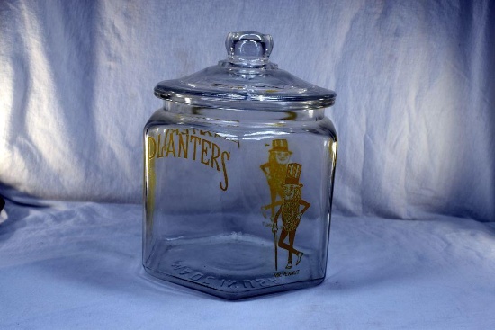 Planters Peanuts jar with cover